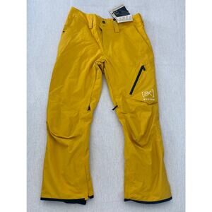 Burton AK GORE-TEX Cyclic Snow Pants Mens Medium Goldenrod Waterproof Shell NWT